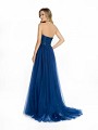 ValStefani 3794RB formal navy prom dress with open back and kick train ValStefani 3794RB formal navy prom dress with open back and kick train