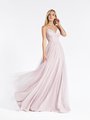 Val Stefani 3904RG sparkly and charming full A-line sweetheart formal gown in pink