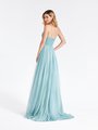 Val Stefani 3904RG soft tulle and sparkly jersey A-line formal dress with open back with thin straps