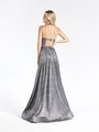 Val Stefani 3913RG open back formal gown with cutout at back bodice and horsehair trim hem Val Stefani 3913RG open back formal gown with cutout at back bodice and horsehair trim hem
