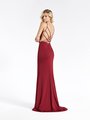 Val Stefani 3925RA 2016 strappy open back mermaid formal gown in satin jersey with kick train Val Stefani 3925RA 2016 strappy open back mermaid formal gown in satin jersey with kick train