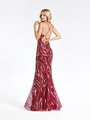 ValStefani 3939RD sexy crisscross tie back embroidered tulle with glitter print mermaid floor length gown ValStefani 3939RD sexy crisscross tie back embroidered tulle with glitter print mermaid floor length gown