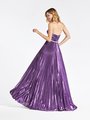 Val Stefani 3960RB beautiful open back A-line formal gown with pleated skirt and beaded sash at natural waistline Val Stefani 3960RB beautiful open back A-line formal gown with pleated skirt and beaded sash at natural waistline