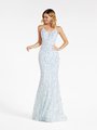 Val Stefani 3964RB beautiful multi-toned and ice blue embroidered sequin fabric plunging sweetheart trumpet prom dress Val Stefani 3964RB beautiful multi-toned and ice blue embroidered sequin fabric plunging sweetheart trumpet prom dress