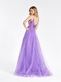 ValStefani 3968RB floor length sparkle tulle A-line formal gown with thin straps V-back and horsehair trim hem ValStefani 3968RB floor length sparkle tulle A-line formal gown with thin straps V-back and horsehair trim hem