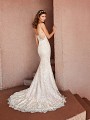 Val Stefani ARABESQUE sexy illusion back figure-flattering lace bridal dress with chapel train Val Stefani ARABESQUE sexy illusion back figure-flattering lace bridal dress with chapel train