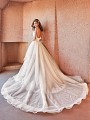 Style OTTAVIA unique open back mermaid gown with semi-cathedral detachable train Style OTTAVIA unique open back mermaid gown with semi-cathedral detachable train