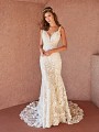 Style OTTAVIA figure-flattering lace mermaid bridal gown with deep V-neck and beadings Style OTTAVIA figure-flattering lace mermaid bridal gown with deep V-neck and beadings