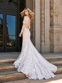 Val Stefani LYNX illusion back mermaid gown with sequin net semi cathedral train Val Stefani LYNX illusion back mermaid gown with sequin net semi cathedral train