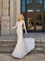 Val Stefani LYNX vintage lace mermaid gown with sweetheart neckline and illusion lace sleeves Val Stefani LYNX vintage lace mermaid gown with sweetheart neckline and illusion lace sleeves