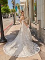 ValStefani PEGASUS shimmer tulle wedding dress with hem lace train 