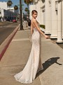 Val Stefani URSA sexy open back beaded mermaid gown with embroidered lace Val Stefani URSA sexy open back beaded mermaid gown with embroidered lace