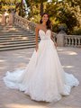 ValStefani BELINDA Sexy Strapless Deep Sweetheart Shimmer Net and Beaded Lace Ball Gown