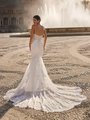 ValStefani ANTONIA Elegant Illusion Open Back Sparkly Lace Appliques and Fabrics Mermaid with Cathedral Train