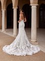 ValStefani MOONSTONE Unlined Open V-Back Beaded Lace Appliques over Tulle Mermaid with Chapel Train ValStefani MOONSTONE Unlined Open V-Back Beaded Lace Appliques over Tulle Mermaid with Chapel Train