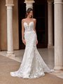 ValStefani MOONSTONE Unlined Strapless Sweetheart with Rose Net Illusion Inset Mermaid Wedding Dress ValStefani MOONSTONE Unlined Strapless Sweetheart with Rose Net Illusion Inset Mermaid Wedding Dress
