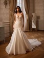 ValStefani CAMBRIDGE Unlined strapless pointed sweetheart with illusion inset Mikado and lace mermaid gown