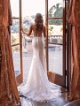 Romantic Illusion Scoop Back Mermaid Wedding Dress with Thin Straps and Soft Sweep Train Simply Val Stefani Joya S2167