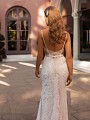 Soft Tulle Open Back Tie with Thin Straps Lace Mermaid Wedding Dress Simply Val Stefani Lorelai S2168