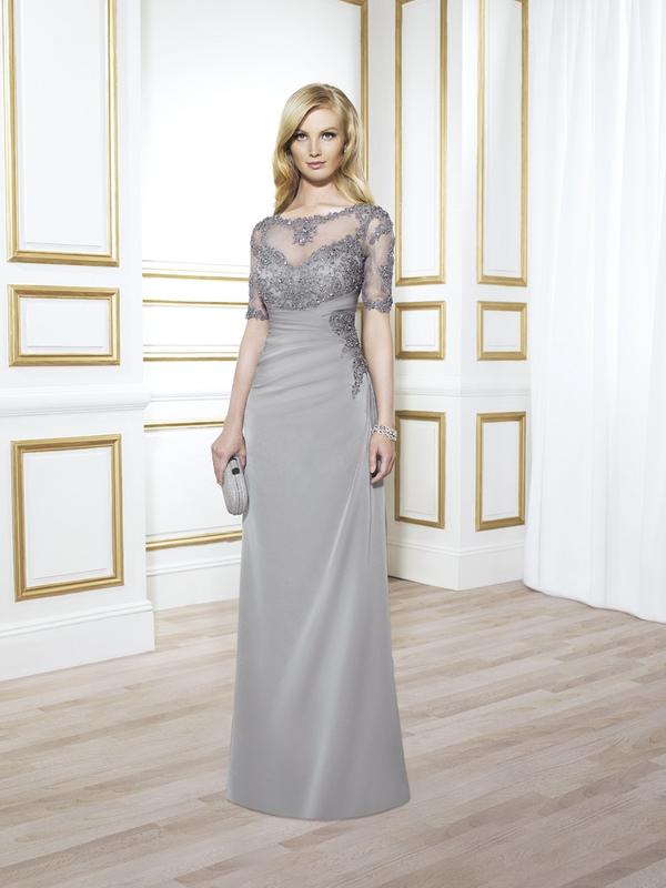 Val Stefani Celebrations MB7413 intimate mother of the bride formal gown with beaded half sleeves Val Stefani Celebrations MB7413 intimate mother of the bride formal gown with beaded half sleeves