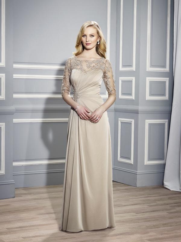 Val Stefani Celebrations MB7445 sophisticated special event gown with illusion neckline and sleeves Val Stefani Celebrations MB7445 sophisticated special event gown with illusion neckline and sleeves