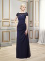 Val Stefani Celebrations MB7511 tiffany chiffon & chantilly lace formal evening gown with short sleeves Val Stefani Celebrations MB7511 tiffany chiffon & chantilly lace formal evening gown with short sleeves