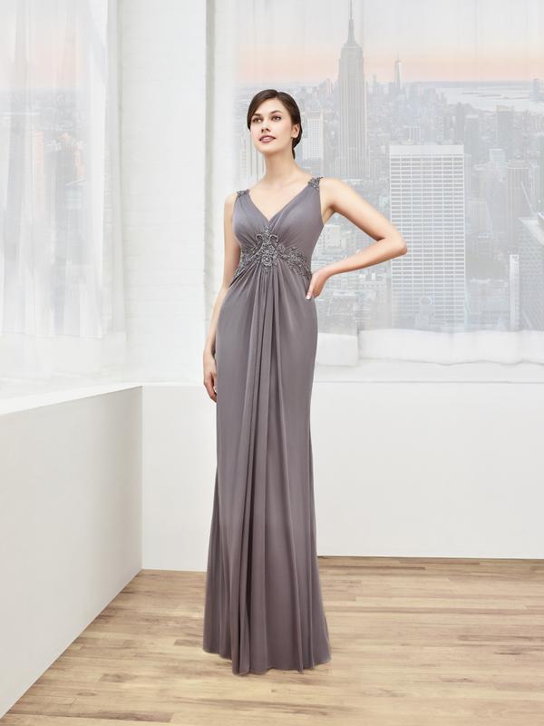 Val Stefani Celebrations MB7601 timeless v-neck trumpet evening gown with inverted basque waist Val Stefani Celebrations MB7601 timeless v-neck trumpet evening gown with inverted basque waist