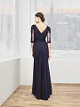 Val Stefani Celebrations MB7602 modest floor length v-back stretch mesh mother of the bride dress Val Stefani Celebrations MB7602 modest floor length v-back stretch mesh mother of the bride dress