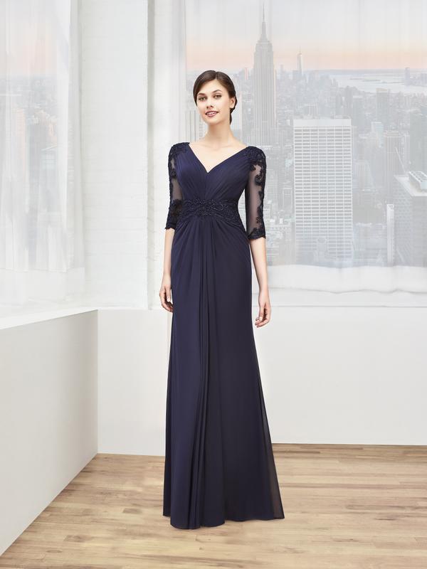 Val Stefani Celebrations MB7602 illusion 3/4 sleeves mother of the bride gown for winter wedding Val Stefani Celebrations MB7602 illusion 3/4 sleeves mother of the bride gown for winter wedding