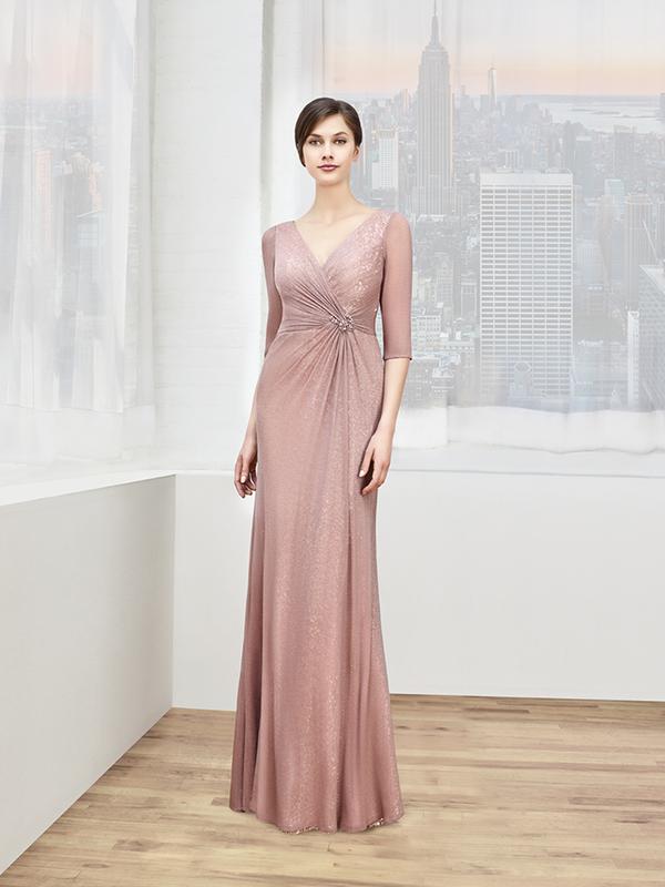Val Stefani Celebrations MB7604 chic sheer 3/4 sleeves tulle & sequins mother of the bride gown Val Stefani Celebrations MB7604 chic sheer 3/4 sleeves tulle & sequins mother of the bride gown