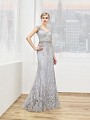 Val Stefani Celebrations MB7613 corded lace hem mother of the bride gown with beaded waist accent Val Stefani Celebrations MB7613 corded lace hem mother of the bride gown with beaded waist accent