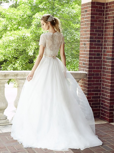 Simply Val Stefani style S2022 luxurious tulle bridal skirt with satin band and sweep train Simply Val Stefani style S2022 luxurious tulle bridal skirt with satin band and sweep train