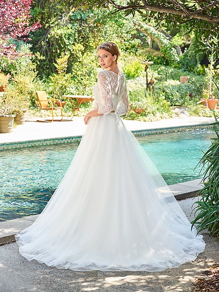 Simply Val Stefani S2062 dreamy layers of tulle A-line skirt with lightweight sweep train Simply Val Stefani S2062 dreamy layers of tulle A-line skirt with lightweight sweep train