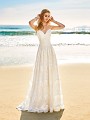 Simply Val Stefani S2086 romantic casual A-line lace wedding dress with embroidered lace and sweetheart neckline with straps Simply Val Stefani S2086 romantic casual A-line lace wedding dress with embroidered lace and sweetheart neckline with straps