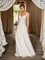 Style ELLWOOD charming full A-line bridal gown with sweetheart neckline and illusion cap sleeves Style ELLWOOD charming full A-line bridal gown with sweetheart neckline and illusion cap sleeves