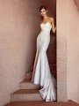 Style AUGUSTA simple all lace mermaid wedding dress with sweetheart neckline Style AUGUSTA simple all lace mermaid wedding dress with sweetheart neckline