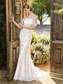 Simply Val Stefani OLYMPUS elegant mermaid bridal gown with off-the-shoulder neckline and re-embroidered lace appliques Simply Val Stefani OLYMPUS elegant mermaid bridal gown with off-the-shoulder neckline and re-embroidered lace appliques