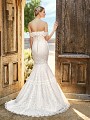 Simply Val Stefani OLYMPUS soft and sweet drop waisted mermaid wedding dress with buttons along zipper and sweep train Simply Val Stefani OLYMPUS soft and sweet drop waisted mermaid wedding dress with buttons along zipper and sweep train