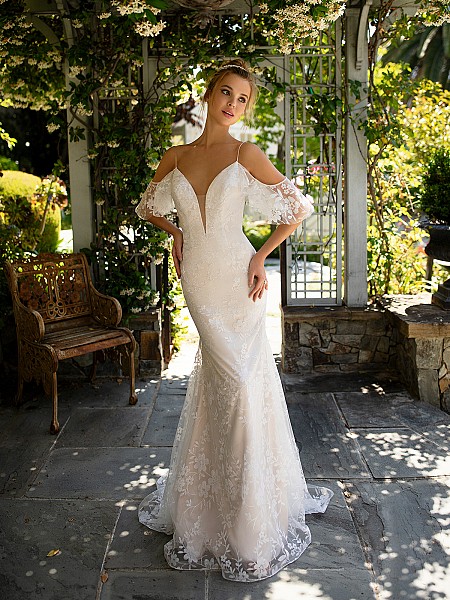 Style ANNETTA floral sparkle tulle mermaid wedding dress 