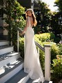Style CORDELIA V open back with chantilly lace and sequin Style CORDELIA V open back with chantilly lace and sequin