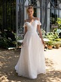 Style DELILAH chantilly lace a-line bridal dress with sweetheart neckline and beaded belt Style DELILAH chantilly lace a-line bridal dress with sweetheart neckline and beaded belt