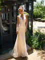Style HAILEY beaded bridal gown with sweetheart neckline and thin spaghetti straps 