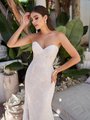 Style ADIRA beautiful strapless sweetheart re-embroidered cotton lace boho inspired wedding dress