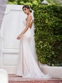 Style HORIZON figure flattering mermaid gown with keyhole back, buttons along zipper and see-through sweep train Style HORIZON figure flattering mermaid gown with keyhole back, buttons along zipper and see-through sweep train