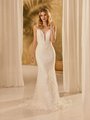 Style RIDGE Deep Sweetheart Sequins Embroidered Net and Chantilly Lace Mermaid