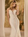 Style RIDGE Beaded Trim Deep Sweetheart with Illusion Inset Mermaid Bridal Gown