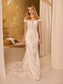 Style JASPER Bouquet Shimmer Net Off-The-Shoulder Mermaid Bridal Gown with Cap Sleeves