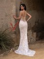 Illusion Open Back Lace Fabric and Nude Net Mermaid Gown with Stretch Lining Style EMMETTS Illusion Open Back Lace Fabric and Nude Net Mermaid Gown with Stretch Lining Style EMMETTS