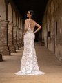Deep Illusion V-Back with Cowl Lace Mermaid Gown with Stretch Lining and Sweep Train Style MAJORELLE Deep Illusion V-Back with Cowl Lace Mermaid Gown with Stretch Lining and Sweep Train Style MAJORELLE